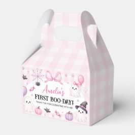 Griezelige Roze Halloween Verjaardag Favor Doos Bedankdoosjes