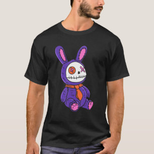 Griezelige Roze Pastel Goth Teddybeer Voodoo Pop W T-shirt