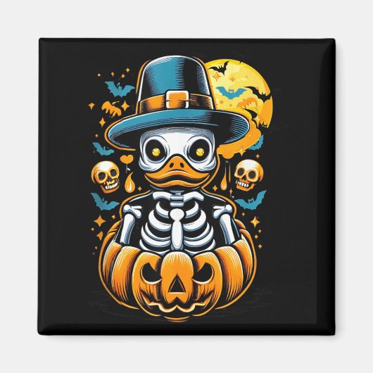 Griezelige Rubber Eend Halloween Verschrikkelijke Magneet (Voorkant)