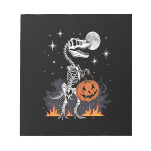 Griezelige Saurus Halloween Dinosaur Notitieblok