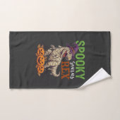 Griezelige Saurus Rex Mummie Dinosaurus Heksenhoed Handdoek (Handdoek)