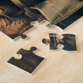 Griezelige Scarecrow familie op cornfield horror f Legpuzzel (Zijkant)