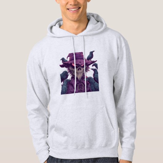 Griezelige Scarecrow Raven Hoodie (Voorkant)