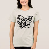 Griezelige Schat Halloween Bella Canva Tri-Blend Shirt (Voorkant)