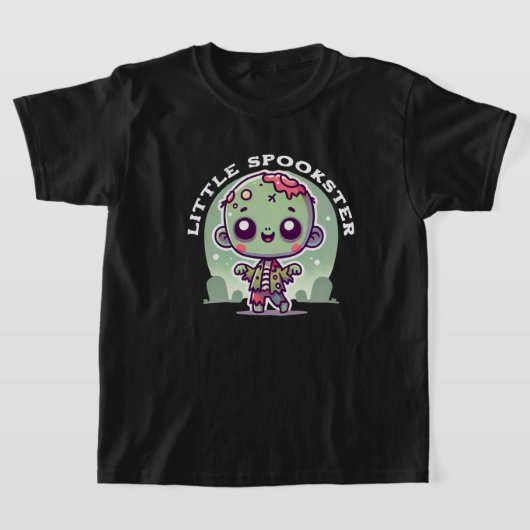 Griezelige, schattige zombie loopt op een begraafp t-shirt (Laagn)