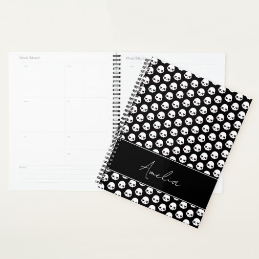 Griezelige Schattigee schedels Planner (Display)