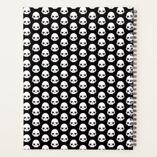 Griezelige Schattigee schedels Planner (Achterkant)