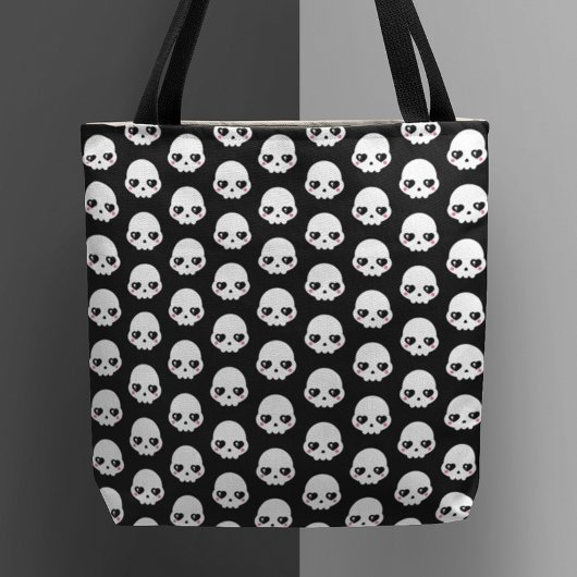 Griezelige Schattigee schedels Tote Bag