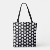 Griezelige Schattigee schedels Tote Bag (Achterkant)