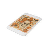 Griezelige Schedel Halloween Badmat (Gekanteld)