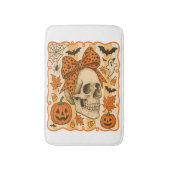 Griezelige Schedel Halloween Badmat (Voorkant Verticaal)