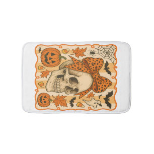 Griezelige Schedel Halloween Badmat