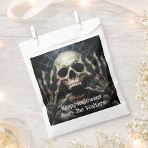 Griezelige Schedel Halloween Gotische Spinnenweb