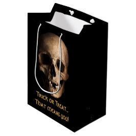 Griezelige Schedel Halloween Snoepjes Medium Cadeauzakje