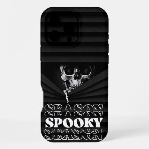 Griezelige Schedel Peek – Eng Grappige iPhone 16 Pro Max Hoesje