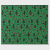 Griezelige schedel spook en vampier kat inpakpapie cadeaupapier (Vlak)