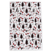 Griezelige schedel spook en vampier kat medium cadeauzakje (Voorkant)