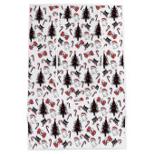 Griezelige schedel spook en vampier kat medium cadeauzakje (Achterkant)