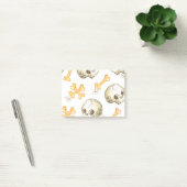 Griezelige schedels en botten Halloween patroon Post-it® Notes (Kantoor)