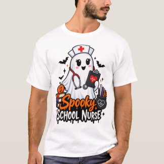 . Griezelige schoolverpleegster T-shirt