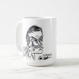 griezelige schurk cartoon kunst koffiemok