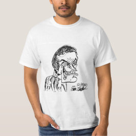 griezelige schurk cartoon t-shirt