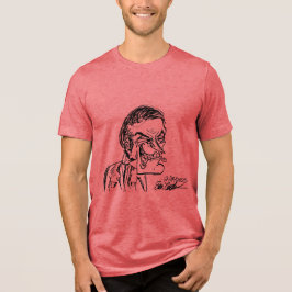 griezelige schurk cartoon Tri-Blend shirt