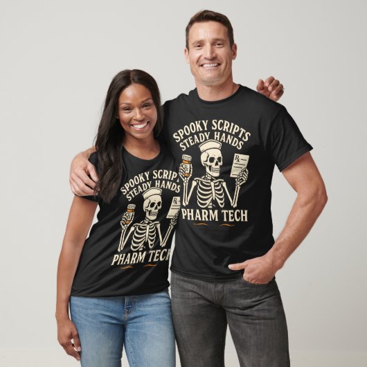 Griezelige Scripts, Stabiele Handen — Apotheek Tec T-shirt (Unisex)