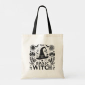 Griezelige Seizoen Basic Heksen Halloween Boodscha Tote Bag (Achterkant)