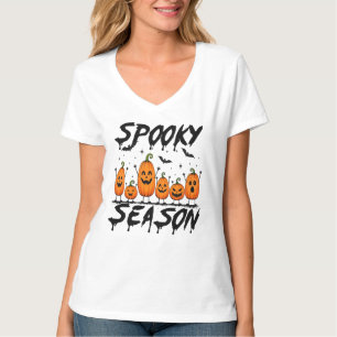 Griezelige Seizoen Pompoenen Halloween T-shirt