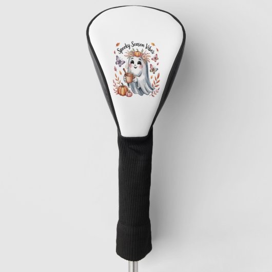 Griezelige Seizoen Sfeer Geest Golfheadcover (Voorkant)