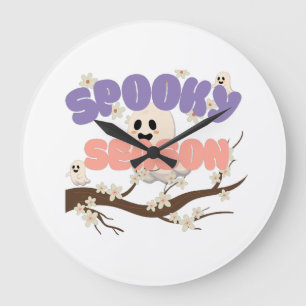 Griezelige Seizoen Wandklok – Spook Halloween Deco