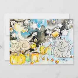 Griezelige Seizoenkaart Feestdagenkaart