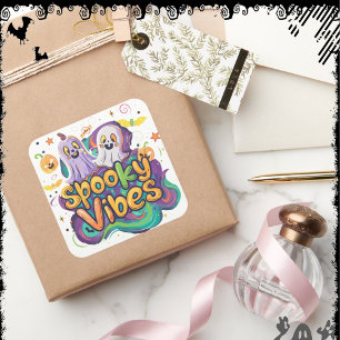 Griezelige Sfeer ExDesigner Halloween Vierkante Sticker