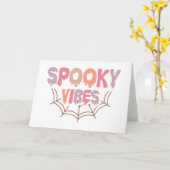 Griezelige Sfeer Kaart (Gele Bloem)