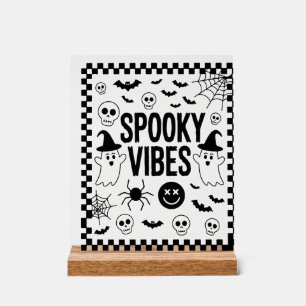 Griezelige Sfeer Retro Halloween Acryl Bord