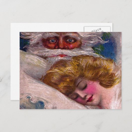 Griezelige Sinterklaas Vrouw Kerstmis Feestdagenkaart (Voorkant / Achterkant)