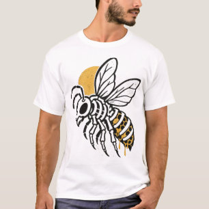 Griezelige Skelet Bij Halloween Honing T-shirt