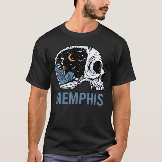 Griezelige Skelet - Memphis T-shirt (Voorkant)