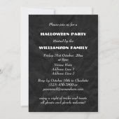 Griezelige Skeleta Halloween Feest Kaart (Achterkant)