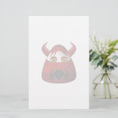 griezelige snoepmaisduivel briefpapier (Staand voorkant)