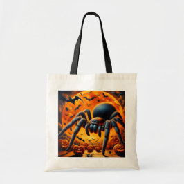 Griezelige Spider Halloween Budget Katoenen Boodsc Tote Bag