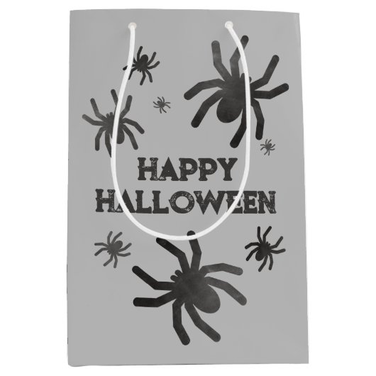 Griezelige Spin Happy Halloween Cadeautas (Voorkant)