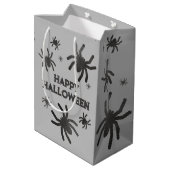 Griezelige Spin Happy Halloween Cadeautas (Achterkant Gekanteld)