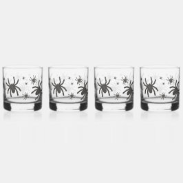 Griezelige Spin Happy Halloween Whisky Glazen