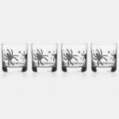 Griezelige Spin Happy Halloween Whisky Glazen (Links)