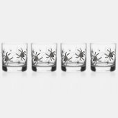 Griezelige Spin Happy Halloween Whisky Glazen (Rechts)