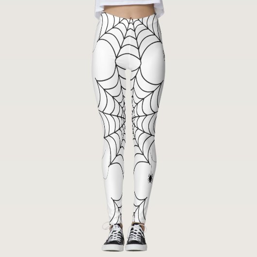 Griezelige Spin Leggings (Voorkant)