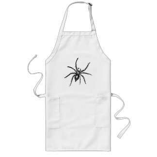Griezelige spin voor Halloween Lang Schort