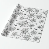 Griezelige Spinnen Halloween Inpakpapier (Uitgerold)